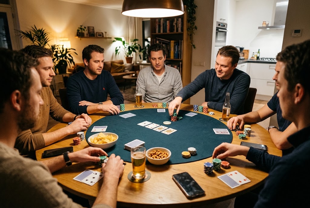 Een pokeravond thuis organiseren: alles wat je nodig hebt